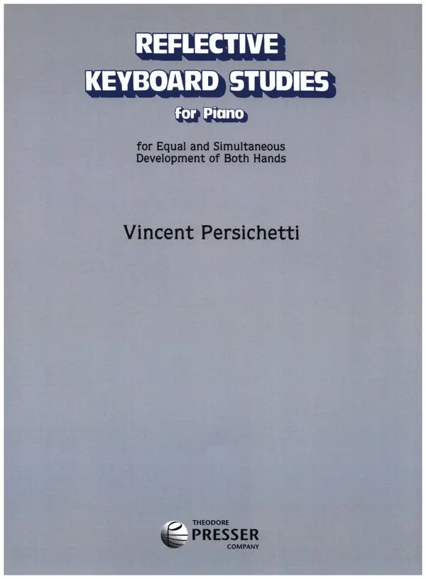 Cover: 9781598069037 | Reflective Keyboard Studies for Piano | Vincent Persichetti | Buch