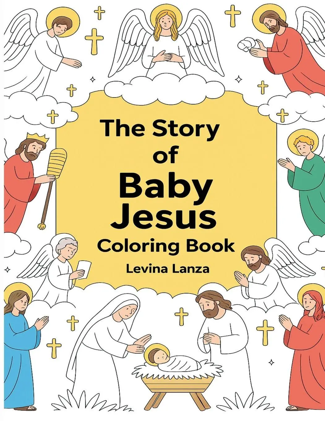 Cover: 9781918139037 | Bible Coloring Book | The Story Of Baby Jesus | Levina Lanza | Buch