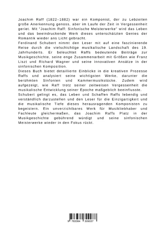 Bild: 9783384309037 | Joachim Raff: Sinfonische Meisterwerke | Ferdinand Schubert | Buch
