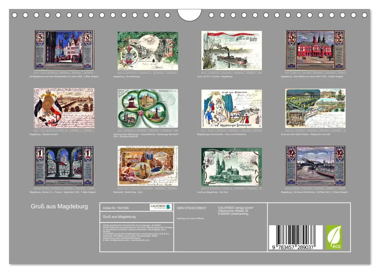 Bild: 9783457289037 | Gruß aus Magdeburg (Wandkalender 2026 DIN A4 quer), CALVENDO...