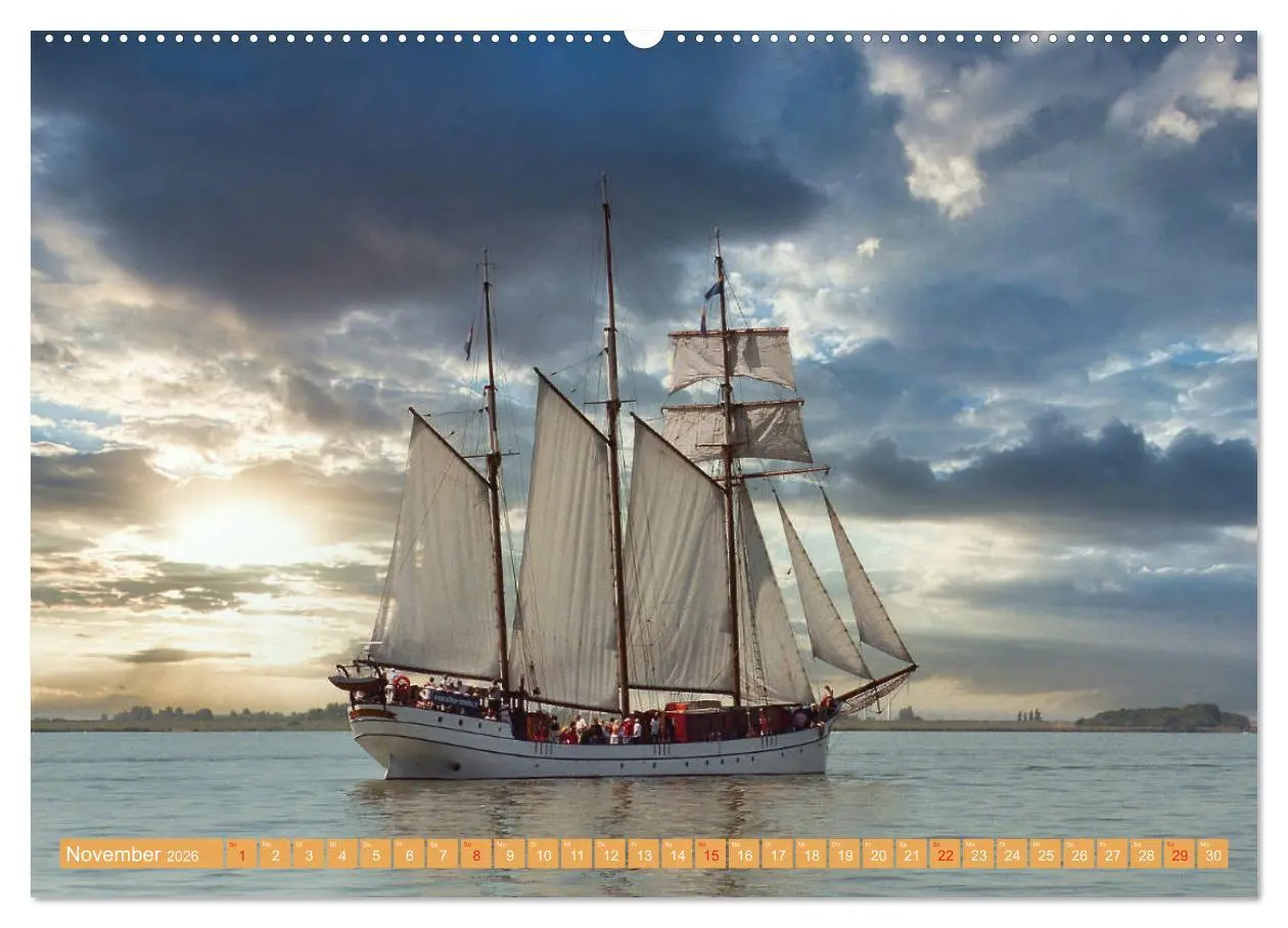 Bild: 9783457669037 | Segeln im Sonnenuntergang (hochwertiger Premium Wandkalender 2026...