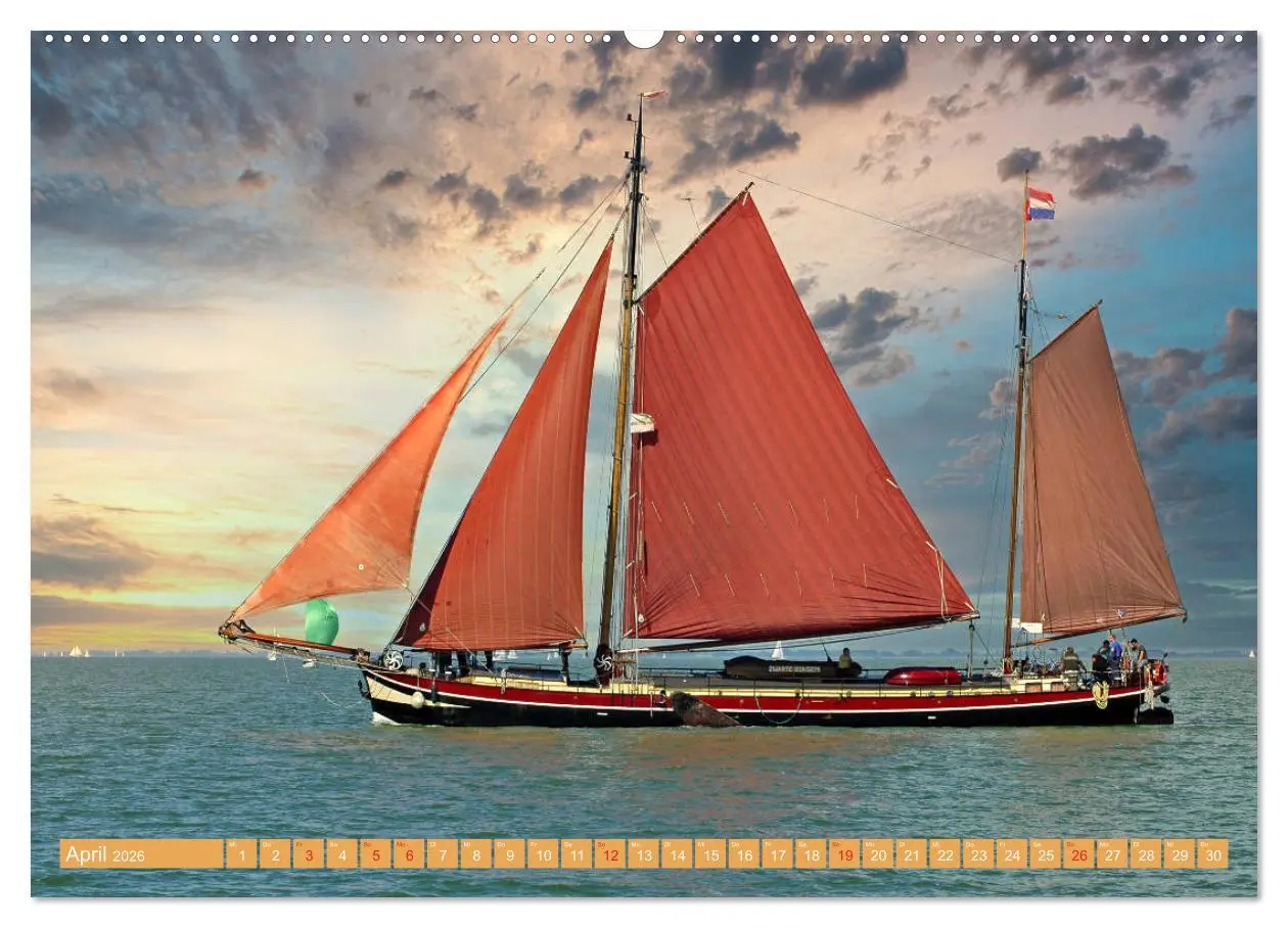 Bild: 9783457669037 | Segeln im Sonnenuntergang (hochwertiger Premium Wandkalender 2026...