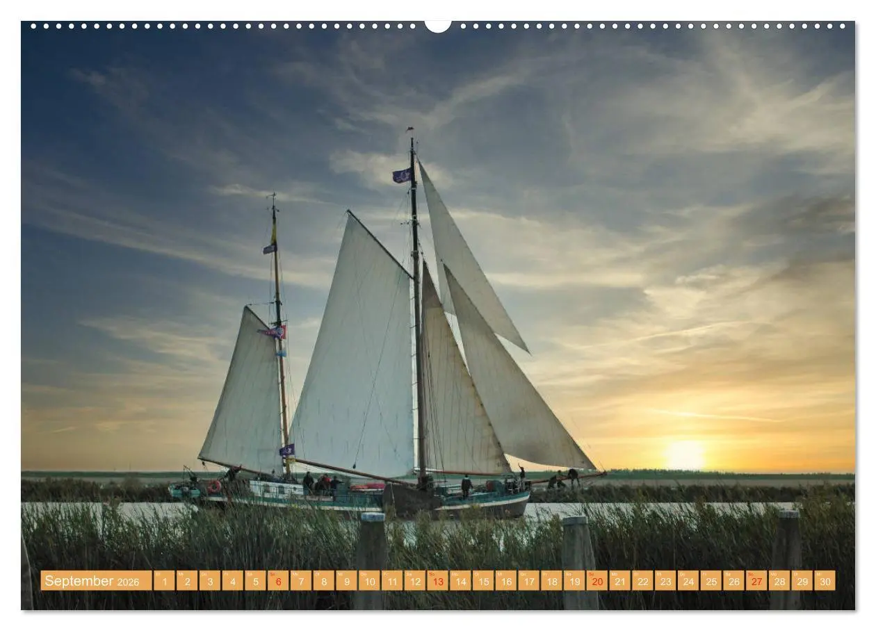 Bild: 9783457669037 | Segeln im Sonnenuntergang (hochwertiger Premium Wandkalender 2026...