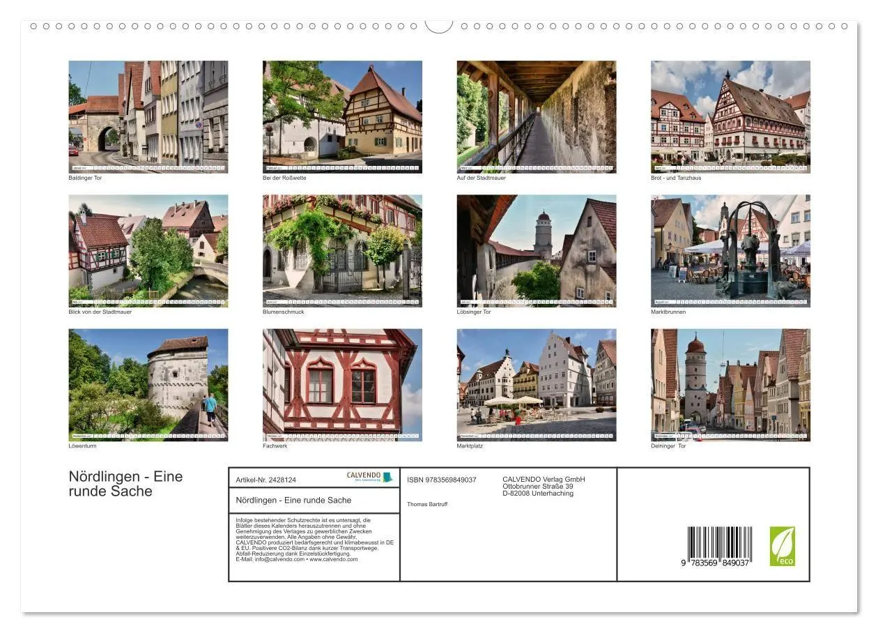 Bild: 9783569849037 | Nördlingen - Eine runde Sache (hochwertiger Premium Wandkalender...
