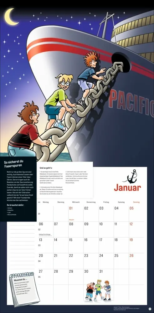 Bild: 9783756409037 | Die drei ??? Kids Broschurkalender 2025 | Kalender | Kalender | 2025