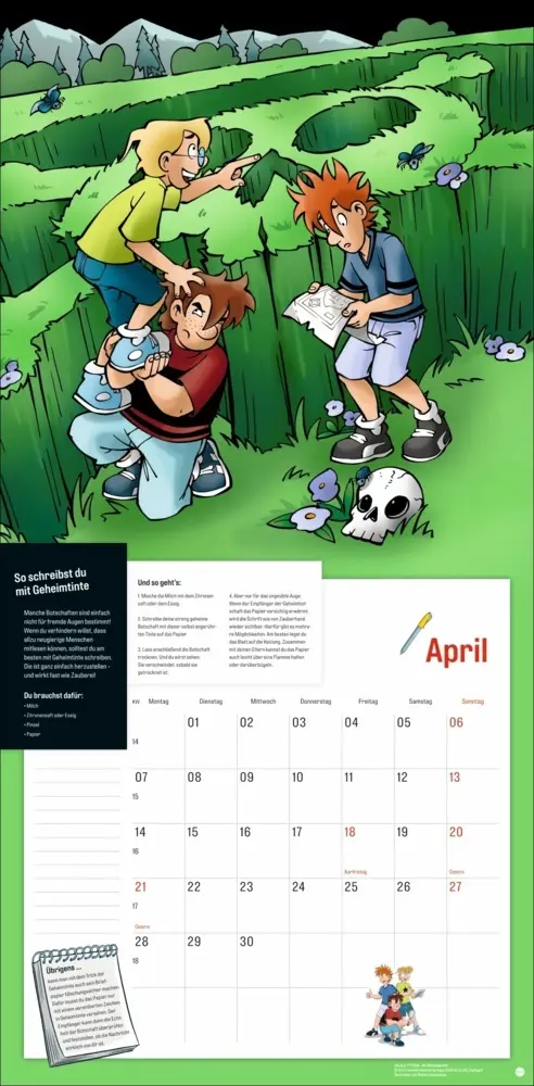 Bild: 9783756409037 | Die drei ??? Kids Broschurkalender 2025 | Kalender | Kalender | 2025