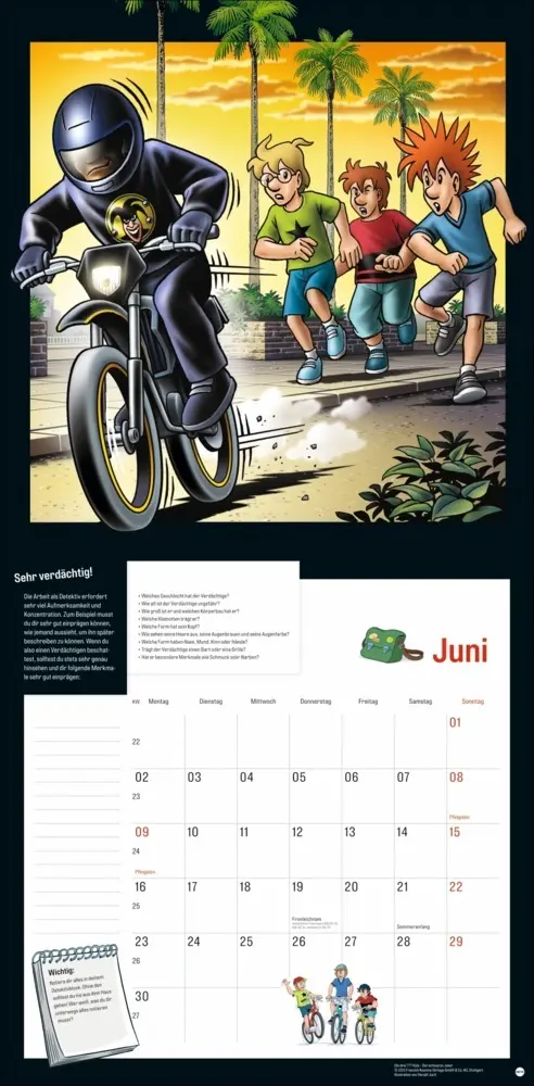 Bild: 9783756409037 | Die drei ??? Kids Broschurkalender 2025 | Kalender | Kalender | 2025