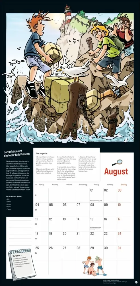 Bild: 9783756409037 | Die drei ??? Kids Broschurkalender 2025 | Kalender | Kalender | 2025