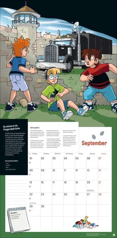 Bild: 9783756409037 | Die drei ??? Kids Broschurkalender 2025 | Kalender | Kalender | 2025