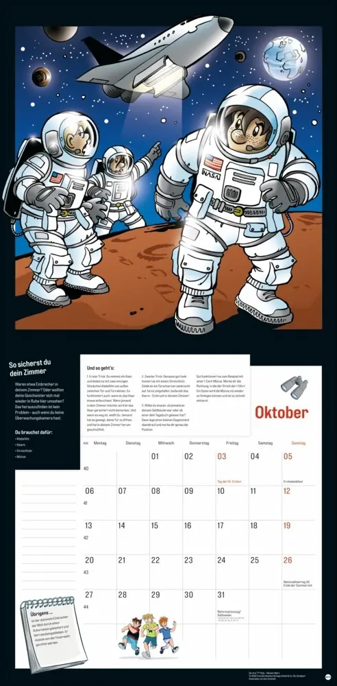 Bild: 9783756409037 | Die drei ??? Kids Broschurkalender 2025 | Kalender | Kalender | 2025