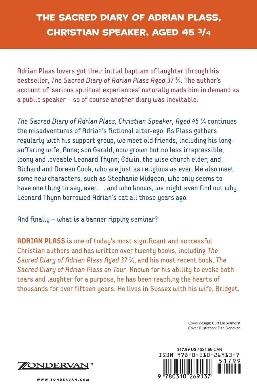 Rückseite: 9780310269137 | The Sacred Diary of Adrian Plass, Christian Speaker, Aged 45 3/4