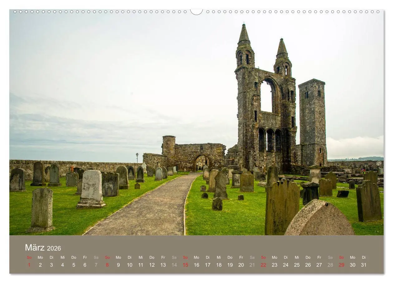 Bild: 9783516129137 | Historisches Schottland (hochwertiger Premium Wandkalender 2026 DIN...