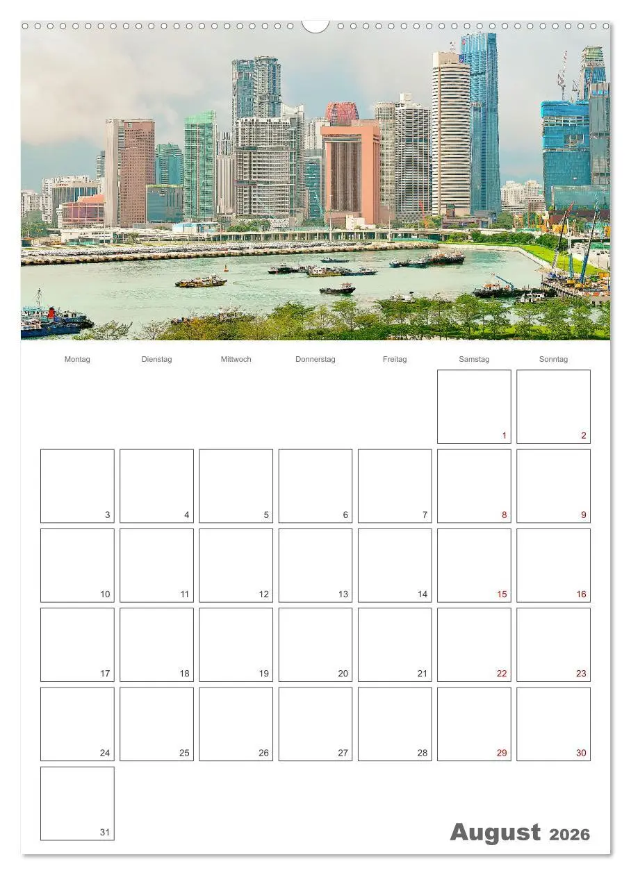 Bild: 9783516369137 | Unterwegs in Singapur (hochwertiger Premium Wandkalender 2026 DIN...