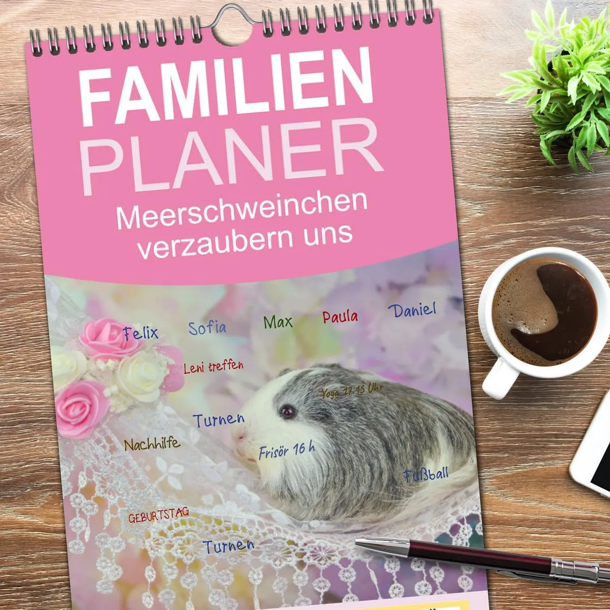Bild: 9783516509137 | Familienplaner 2026 - Familienplaner MEERSCHWEINCHEN verzaubern uns...
