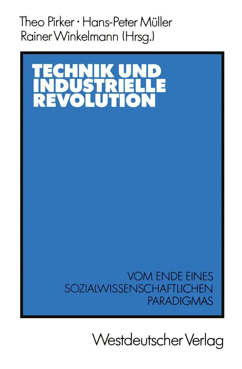 Cover: 9783531119137 | Technik und Industrielle Revolution | Theo Pirker | Taschenbuch | 1987