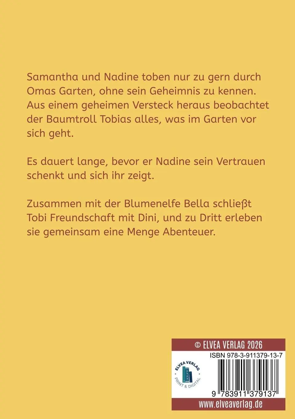 Rückseite: 9783911379137 | Tobi, der Baumtroll | Claus Beese | Taschenbuch | Deutsch | 2026