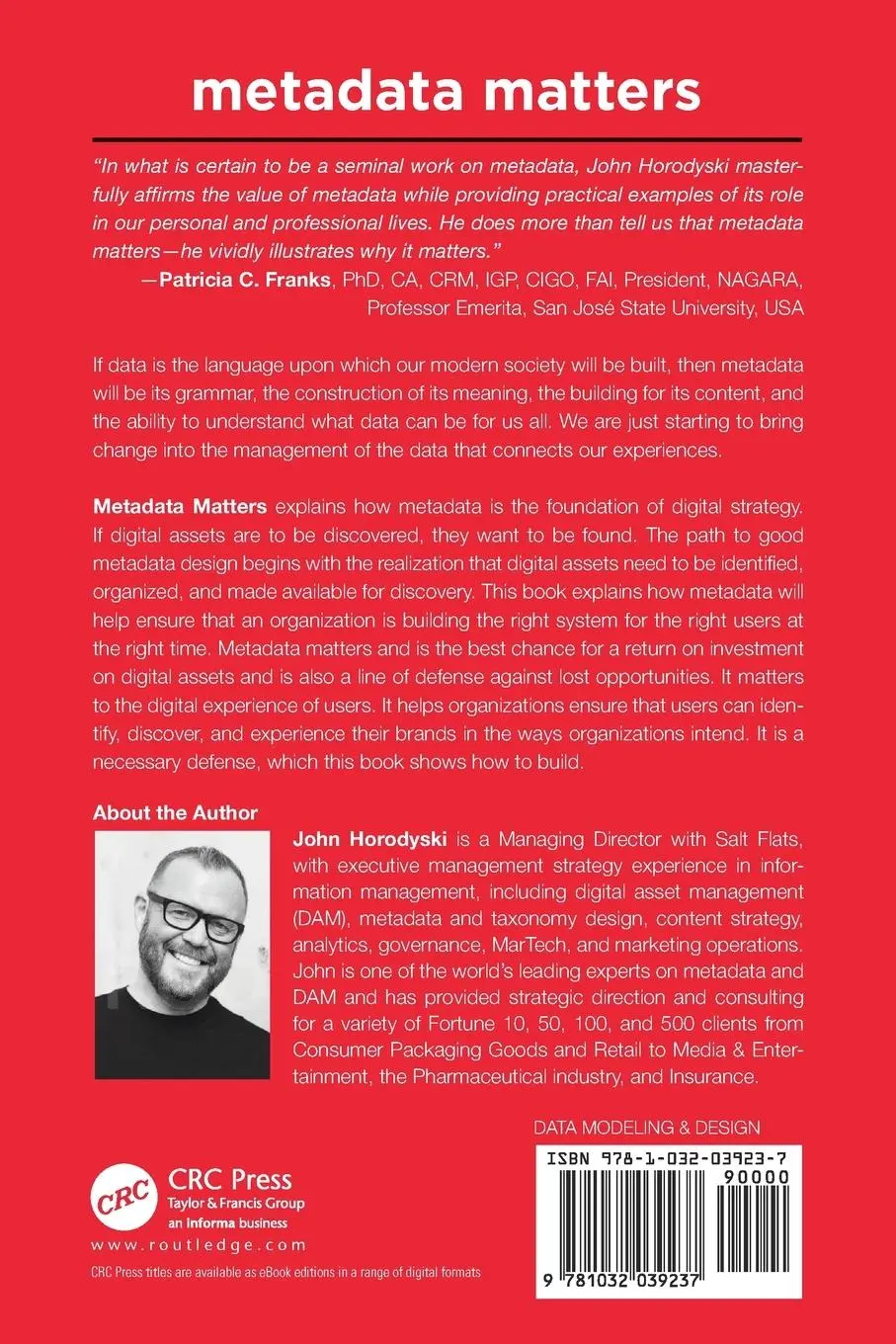 Rückseite: 9781032039237 | Metadata Matters | John Horodyski | Taschenbuch | Englisch | 2022
