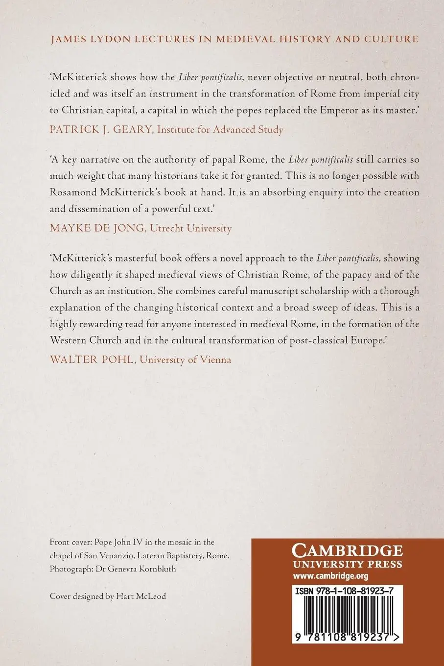 Rückseite: 9781108819237 | Rome and the Invention of the Papacy | Rosamond Mckitterick | Buch
