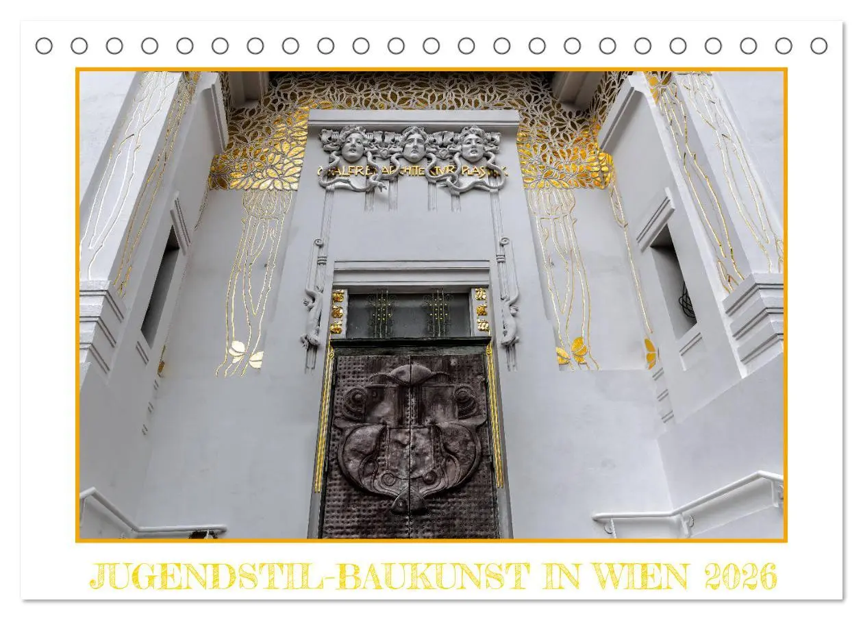 Cover: 9783457719237 | Jugendstil-Baukunst in Wien (Tischkalender 2026 DIN A5 quer),...