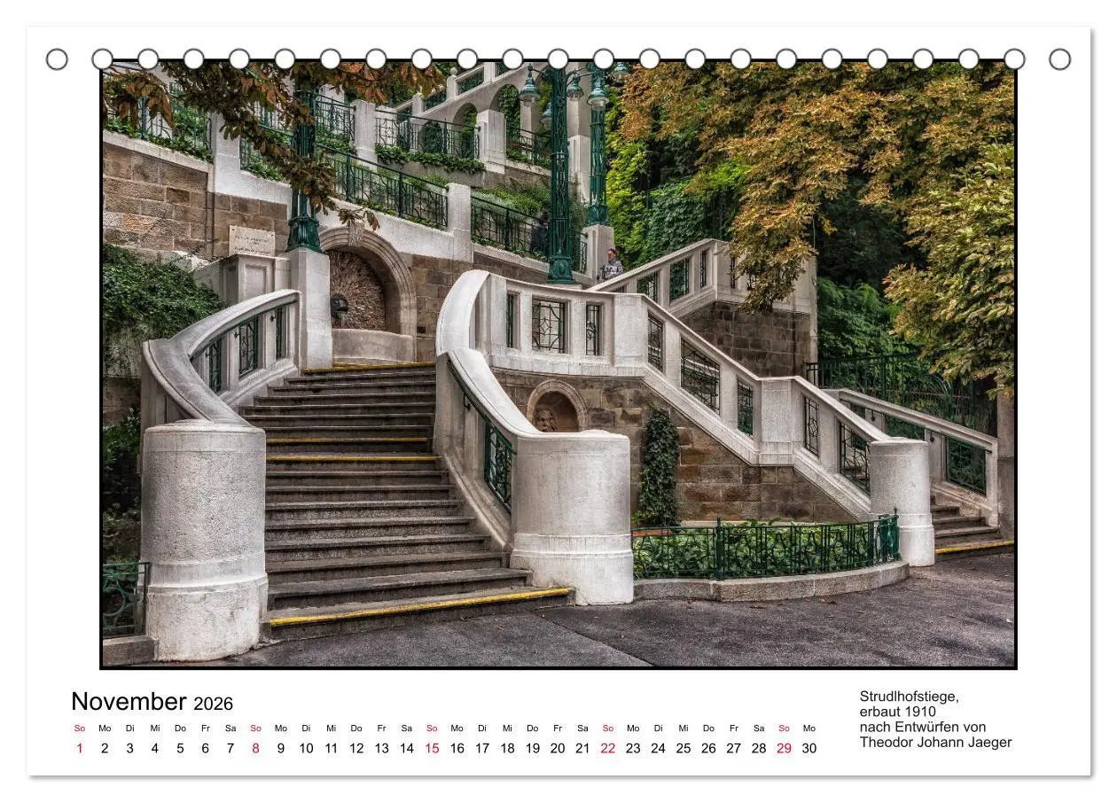 Bild: 9783457719237 | Jugendstil-Baukunst in Wien (Tischkalender 2026 DIN A5 quer),...