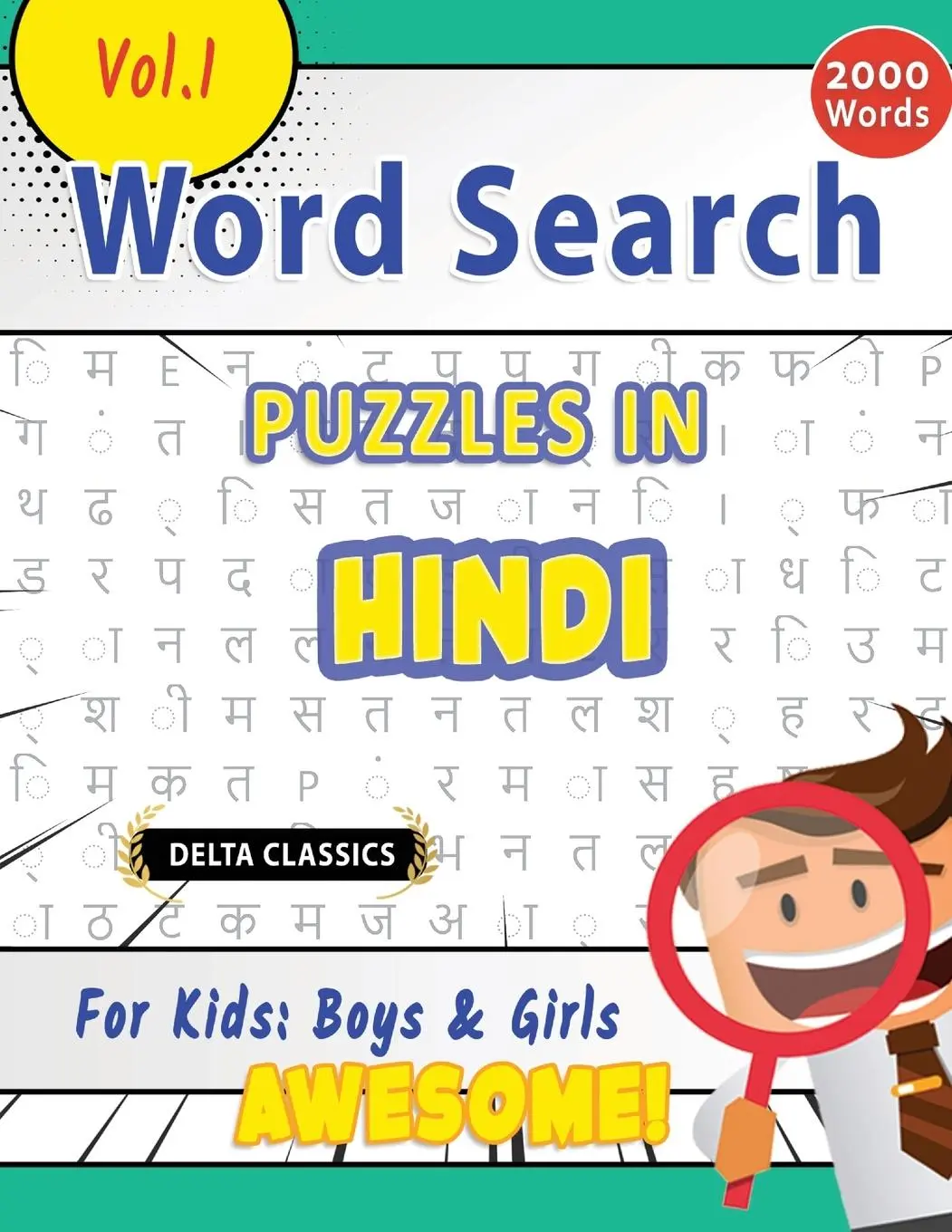 Cover: 9798896709237 | WORD SEARCH PUZZLES IN HINDI FOR KIDS | Delta Classics | Taschenbuch