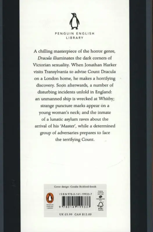 Rückseite: 9780141199337 | Dracula | Bram Stoker | Taschenbuch | The Penguin English Library