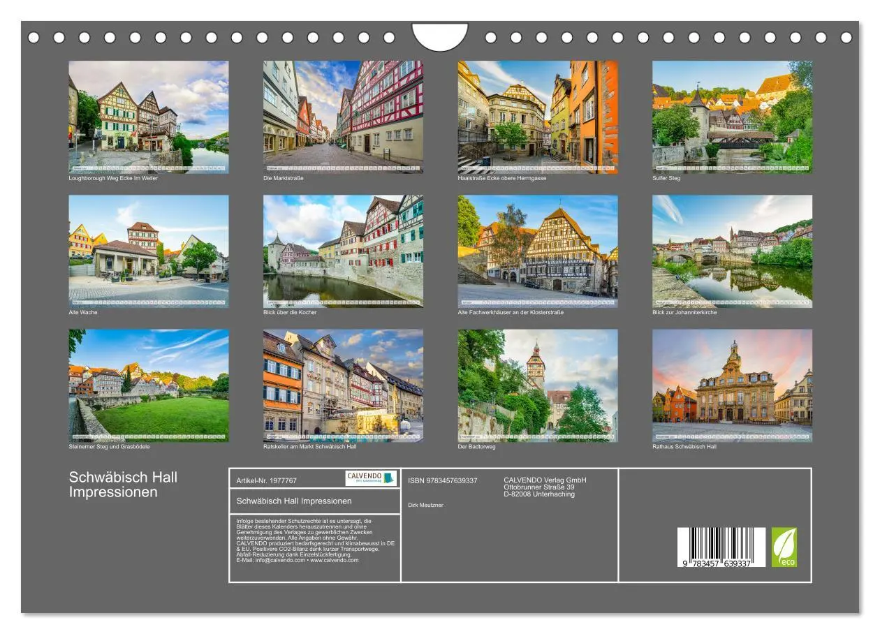 Bild: 9783457639337 | Schwäbisch Hall Impressionen (Wandkalender 2026 DIN A4 quer),...