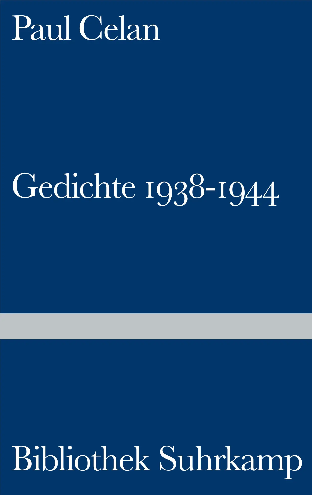 Cover: 9783518019337 | Gedichte | 1938-1944 | Paul Celan | Buch | Bibliothek Suhrkamp | 1986