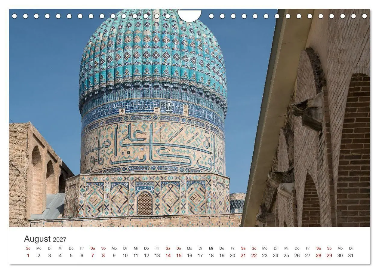 Bild: 9783569299337 | Usbekistan (Wandkalender 2027 DIN A4 quer), CALVENDO Monatskalender
