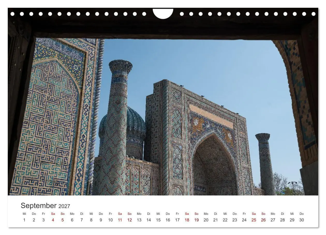 Bild: 9783569299337 | Usbekistan (Wandkalender 2027 DIN A4 quer), CALVENDO Monatskalender