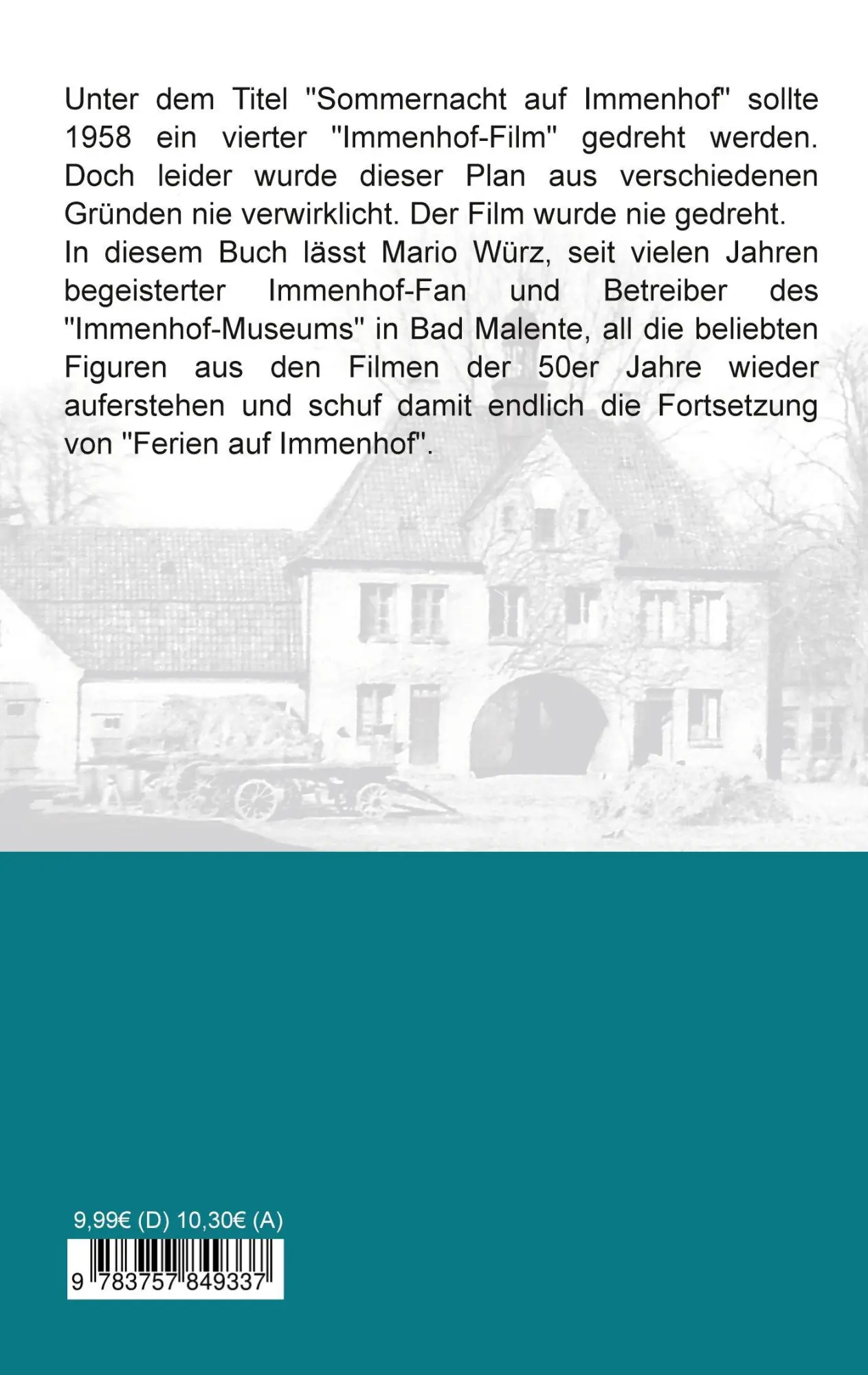 Rückseite: 9783757849337 | Sommernacht auf Immenhof | Mario Würz | Taschenbuch | 128 S. | Deutsch