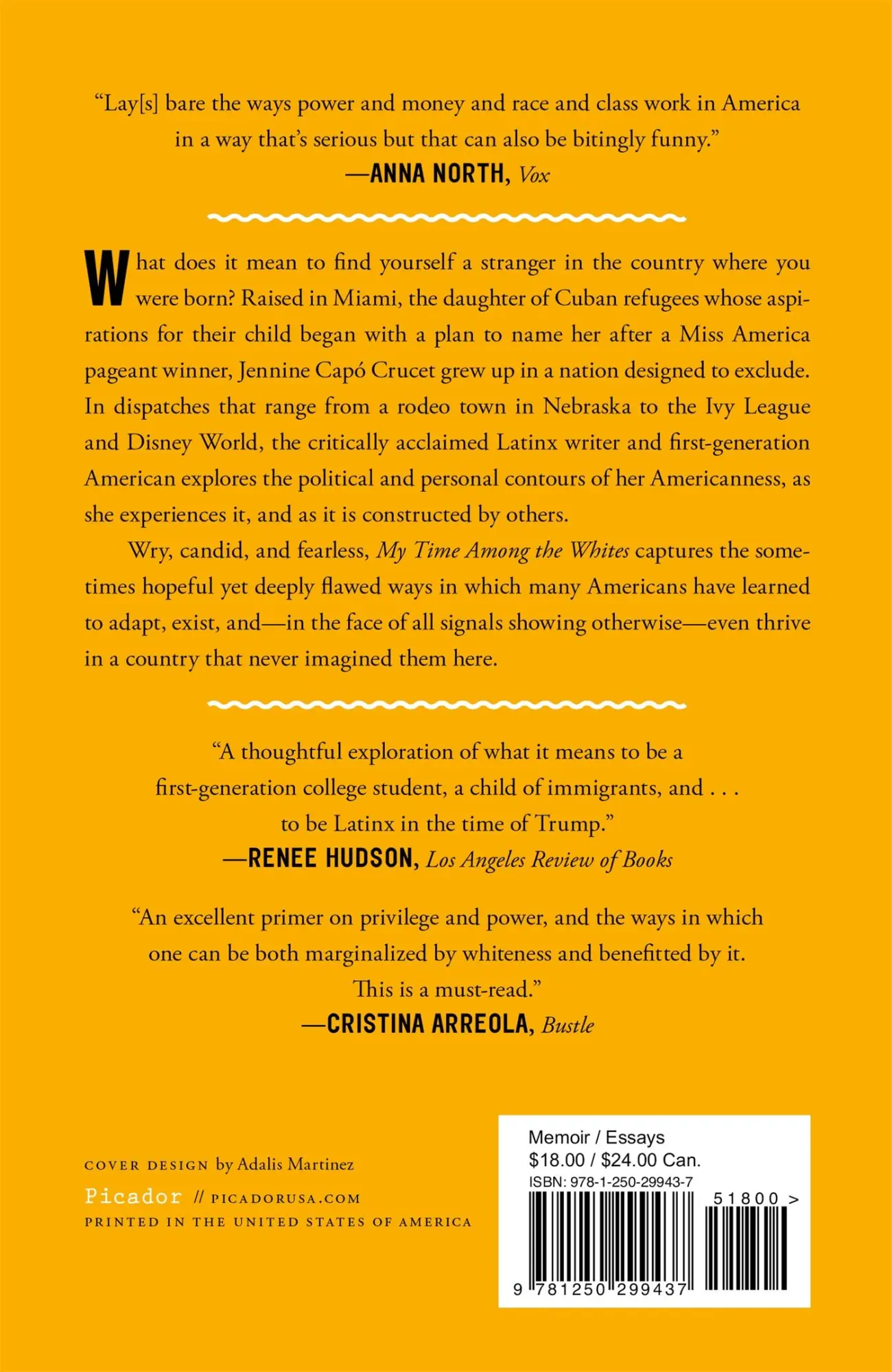 Rückseite: 9781250299437 | My Time Among the Whites | Jennine Cap Crucet | Taschenbuch | Englisch
