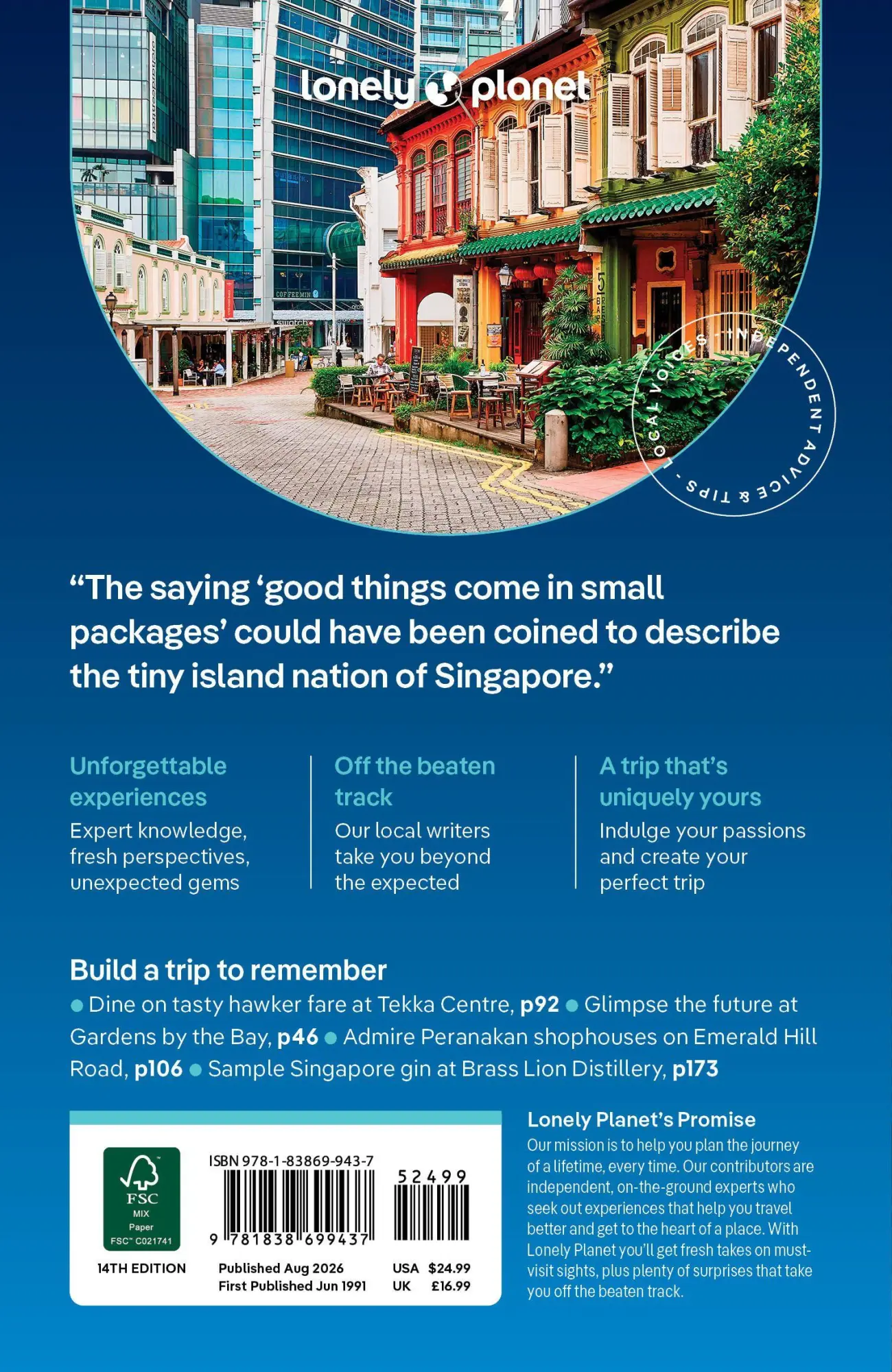 Bild: 9781838699437 | Lonely Planet Singapore | Ria de Jong (u. a.) | Taschenbuch | 248 S.