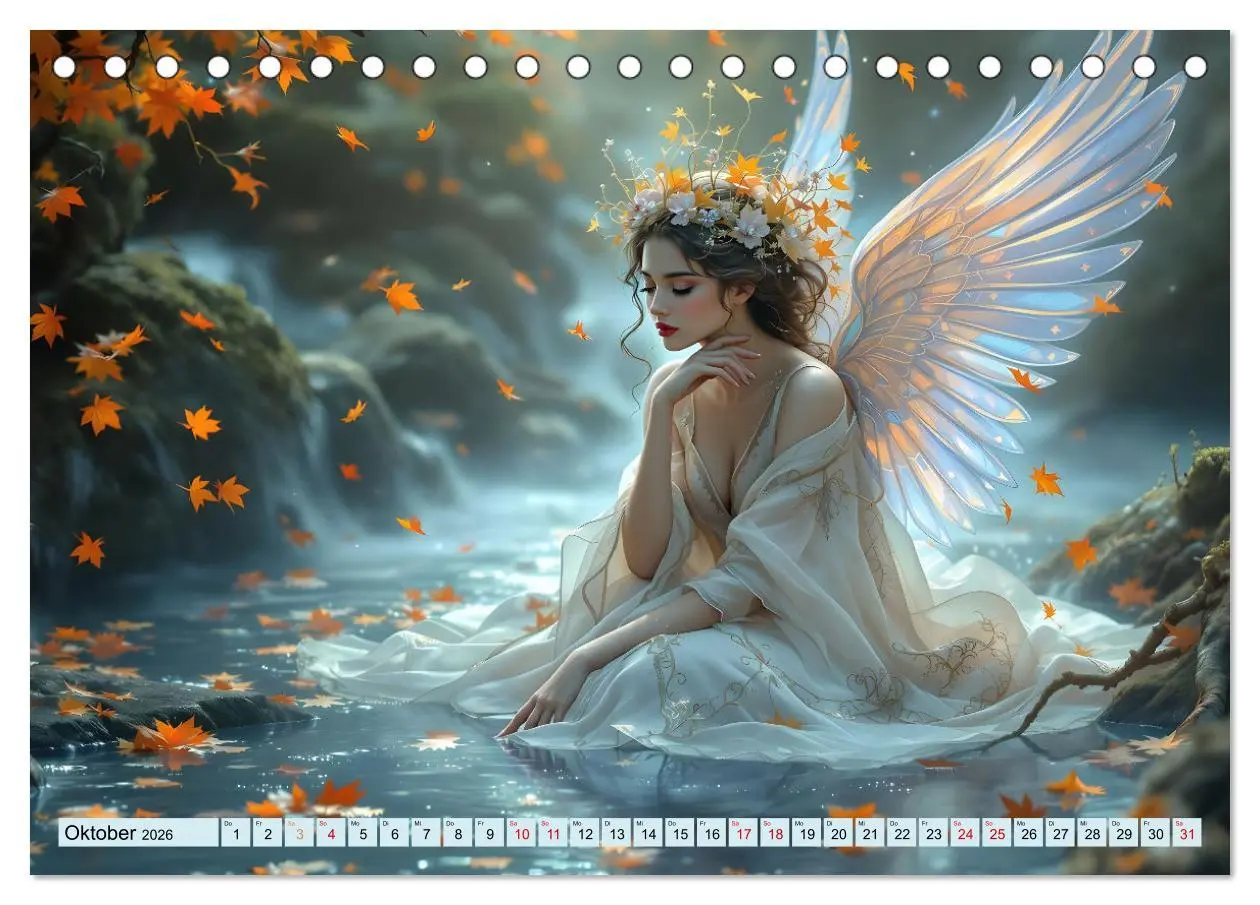 Bild: 9783457249437 | Engel und Wasser - Ein Band der Anmut (Tischkalender 2026 DIN A5...