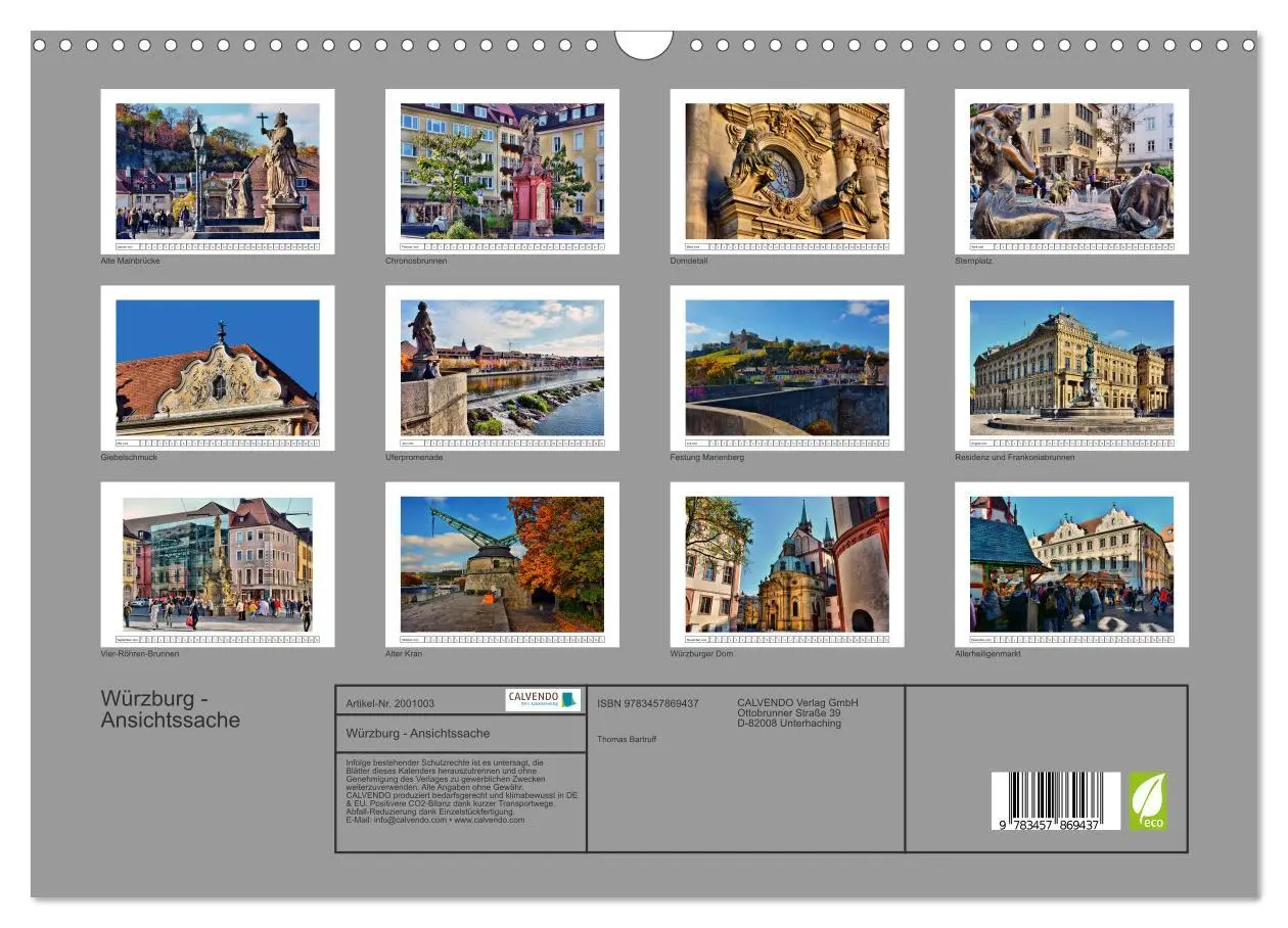 Bild: 9783457869437 | Würzburg - Ansichtssache (Wandkalender 2026 DIN A3 quer), CALVENDO...