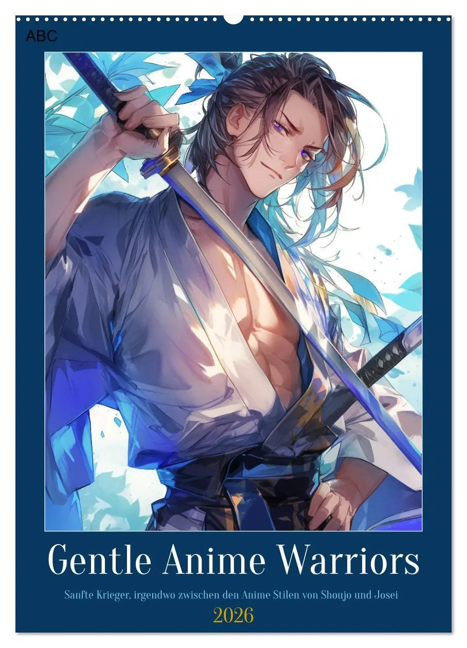 Cover: 9783516269437 | Gentle Anime Warriors (Wandkalender 2026 DIN A2 hoch), CALVENDO...