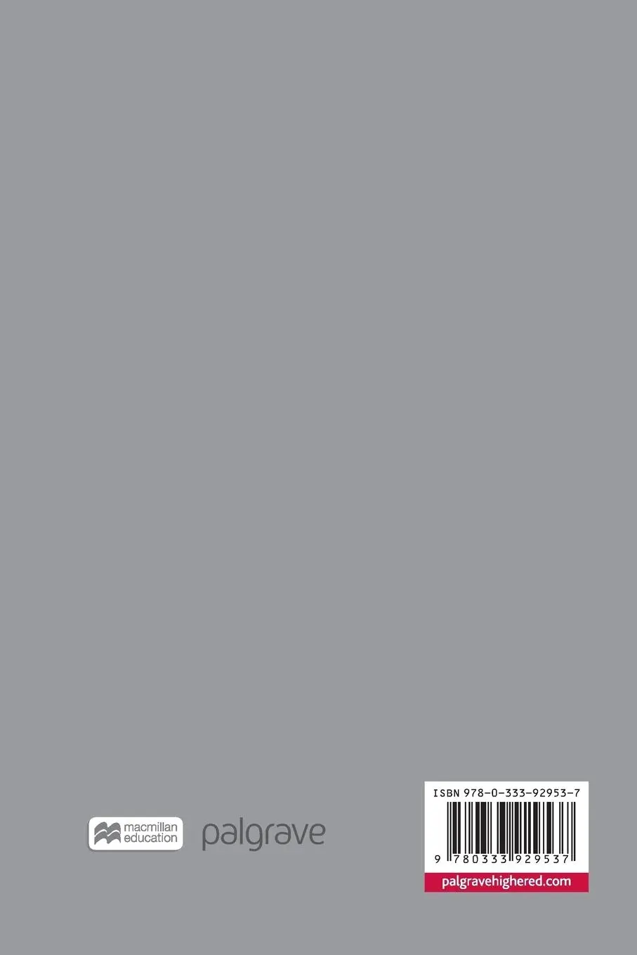 Rückseite: 9780333929537 | Public Sector Economics | Theory, Policy, Practice | Stephen J. Bailey