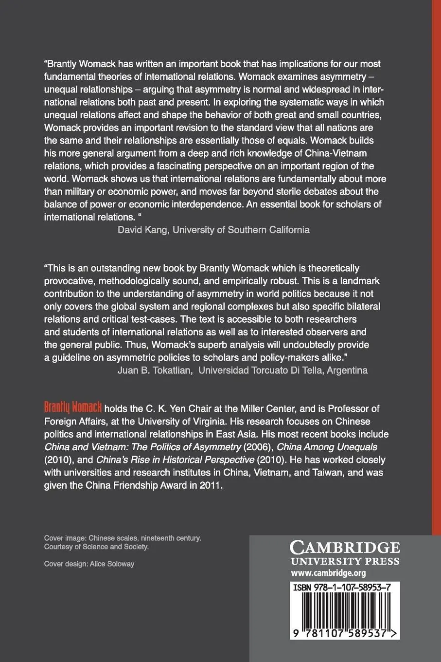 Rückseite: 9781107589537 | Asymmetry and International Relationships | Brantly Womack | Buch