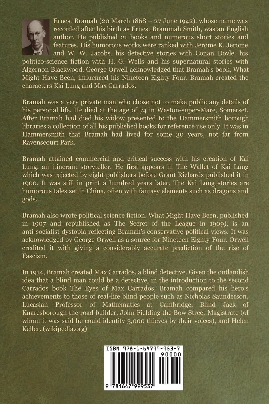 Rückseite: 9781647999537 | The Wallet of Kai Lung | Ernest Bramah | Taschenbuch | Englisch | 2020