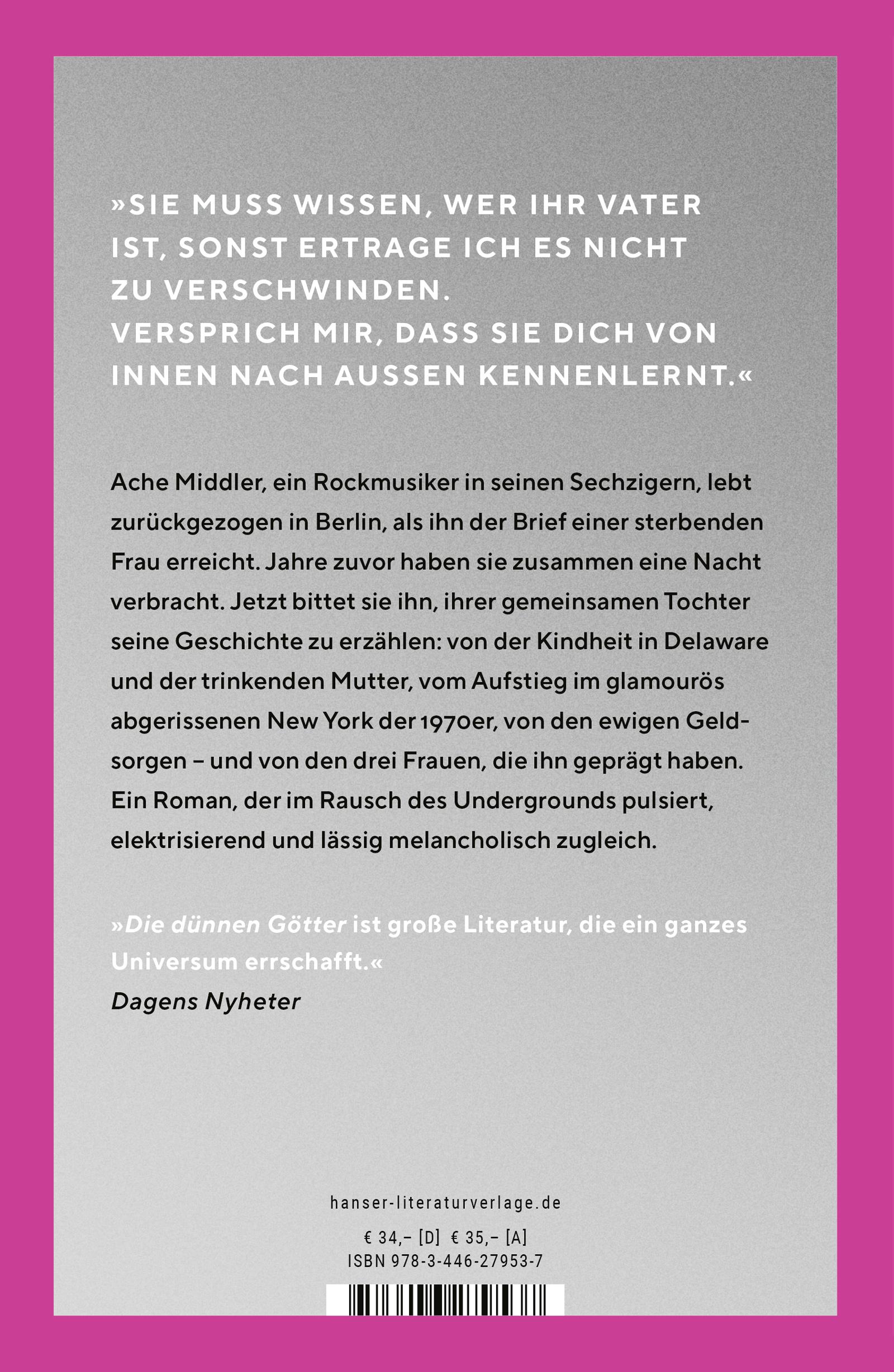 Bild: 9783446279537 | Die dünnen Götter | Roman | Aris Fioretos | Buch | 528 S. | Deutsch