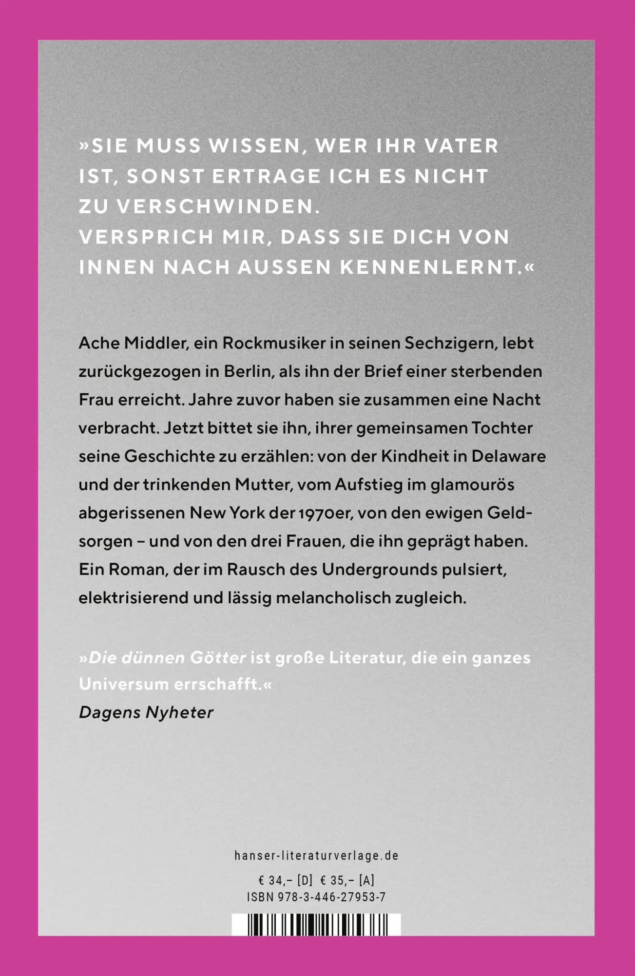Bild: 9783446279537 | Die dünnen Götter | Roman | Aris Fioretos | Buch | 528 S. | Deutsch