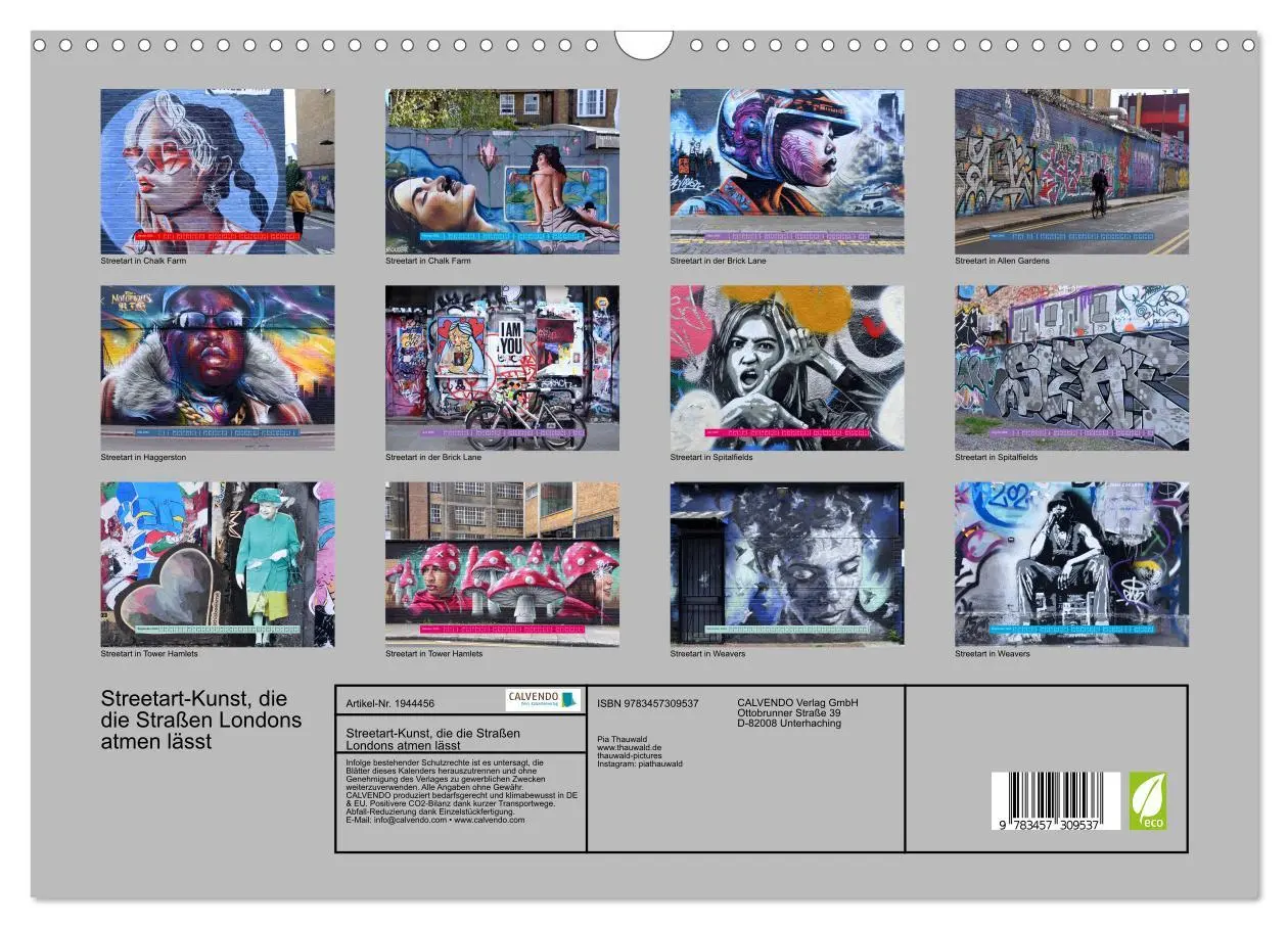 Bild: 9783457309537 | Streetart-Kunst, die die Straßen Londons atmen lässt (Wandkalender...