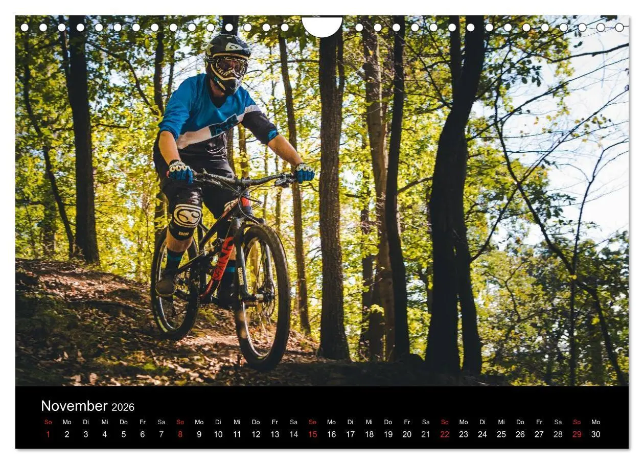 Bild: 9783516019537 | Mountainbike Action (Wandkalender 2026 DIN A4 quer), CALVENDO...