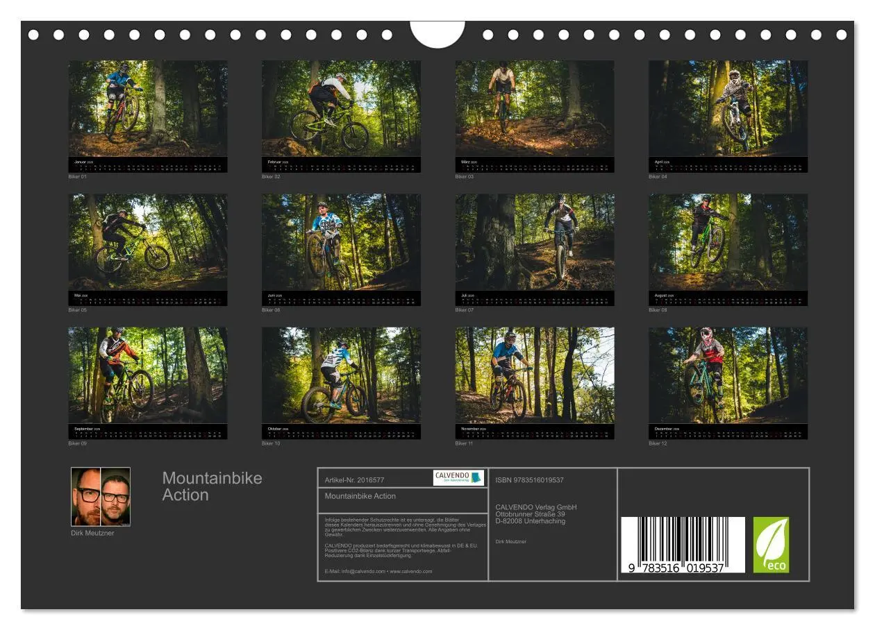 Bild: 9783516019537 | Mountainbike Action (Wandkalender 2026 DIN A4 quer), CALVENDO...