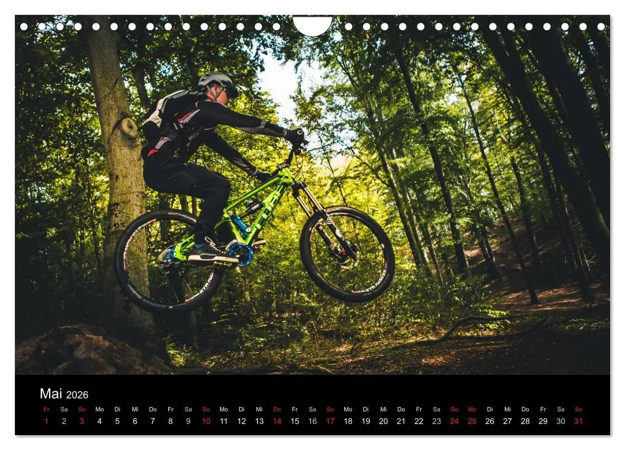 Bild: 9783516019537 | Mountainbike Action (Wandkalender 2026 DIN A4 quer), CALVENDO...