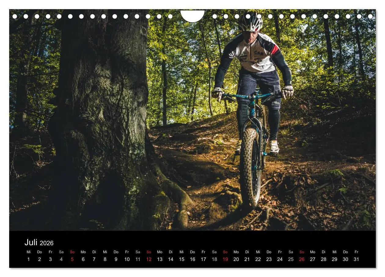 Bild: 9783516019537 | Mountainbike Action (Wandkalender 2026 DIN A4 quer), CALVENDO...