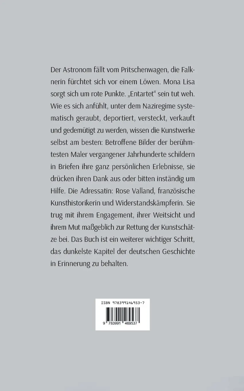 Rückseite: 9783991469537 | Briefe an Rose Valland | Christiane Köhne | Taschenbuch | Deutsch