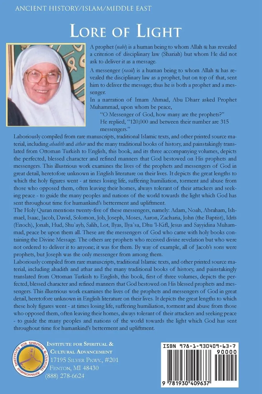 Rückseite: 9781930409637 | Lore of Light, Volume 3 | Hajjah Amina Adil | Taschenbuch | Englisch