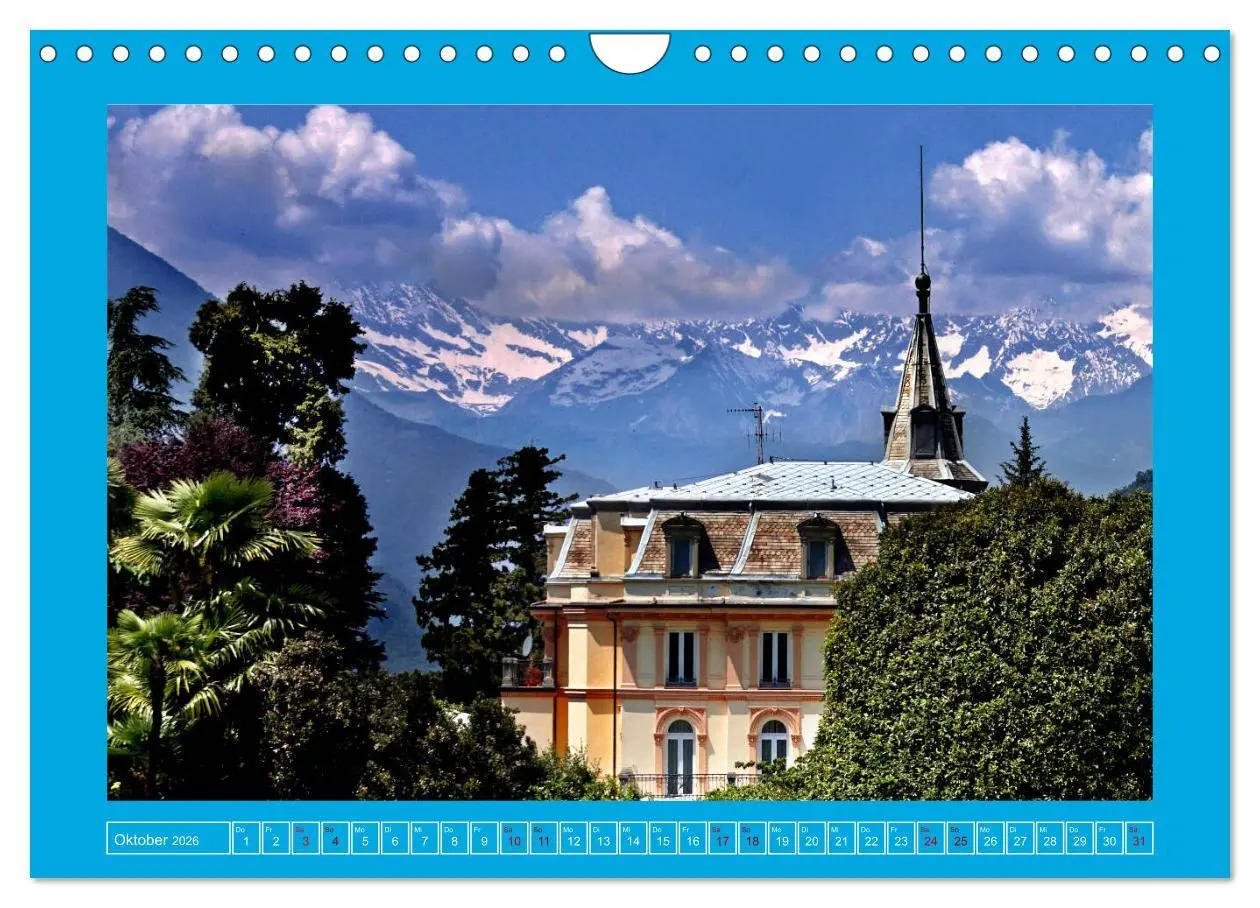 Bild: 9783457779637 | Rund um den Lago Maggiore (Wandkalender 2026 DIN A4 quer), CALVENDO...