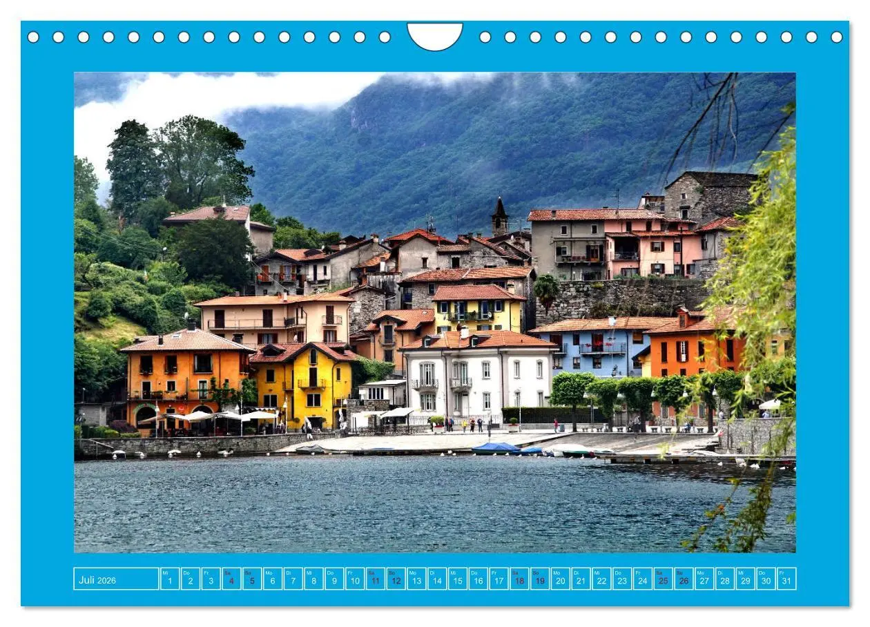 Bild: 9783457779637 | Rund um den Lago Maggiore (Wandkalender 2026 DIN A4 quer), CALVENDO...
